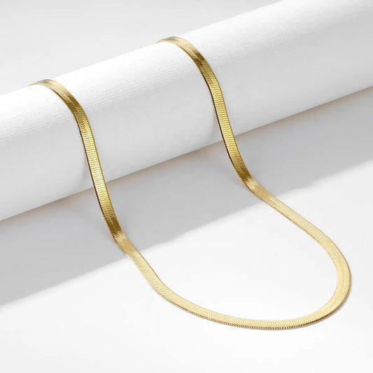 Gold Plated Anti-Tarnish Snake Chain Necklace